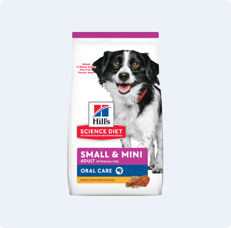 A bag of Hill's Science Diet Small & Mini dry dog food