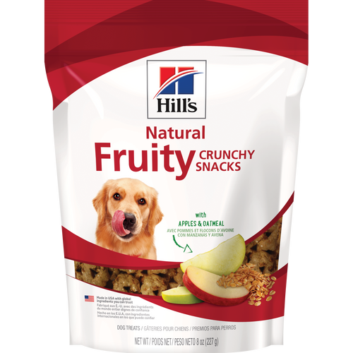 Gâteries naturelles pour chien Hill’s Fruity Crunchy Snacks avec pommes et avoine Packshot