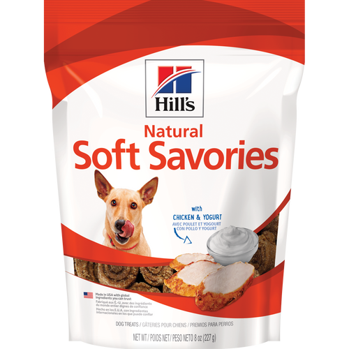 Gâteries naturelles pour chiens Hill’s Soft Savories avec poulet et yogourt Packshot