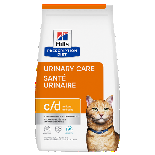 Nourriture sèche pour chats c/d Multicare avec poisson Visuel 