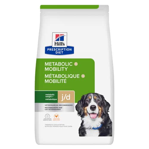 Nourriture sèche pour chiens Metabolic Weight + j/d à saveur de poulet Visuel 