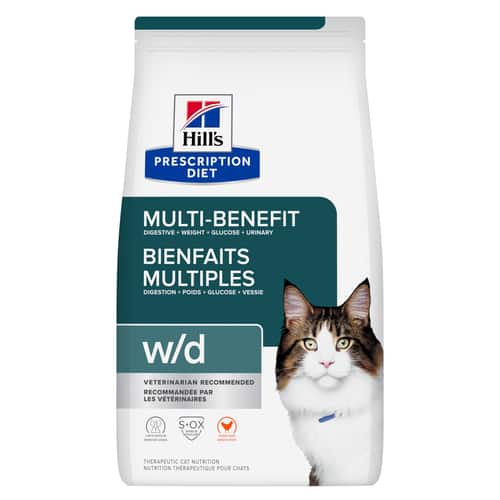 Nourriture sèche pour chats w/d MultiBenefit Visuel 