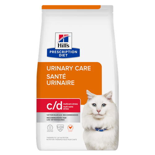 Nourriture sèche pour chats c/d Multicare Stress avec poulet Visuel 