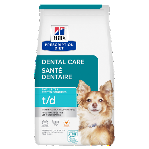 Nourriture sèche pour chiens t/d, petites bouchées à saveur de poulet Visuel 