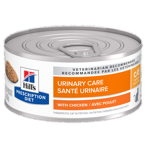 Nourriture humide pour chats c/d Multicare avec poulet Visuel 