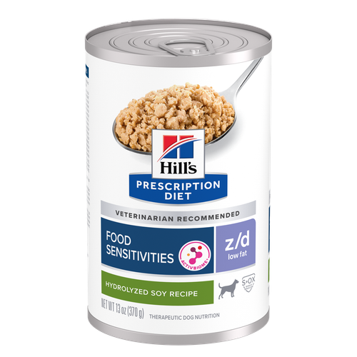 Nourriture humide pour chiens z/d faible en gras, recette de soya hydrolysé Visuel 