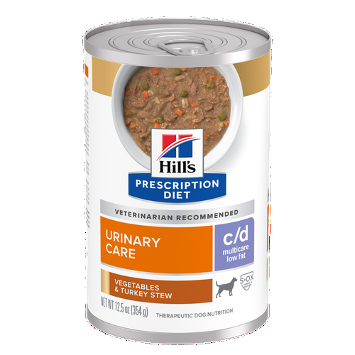Nourriture sèche pour chiens c/d Multicare faible en gras, ragoût de légumes et de dinde Visuel 