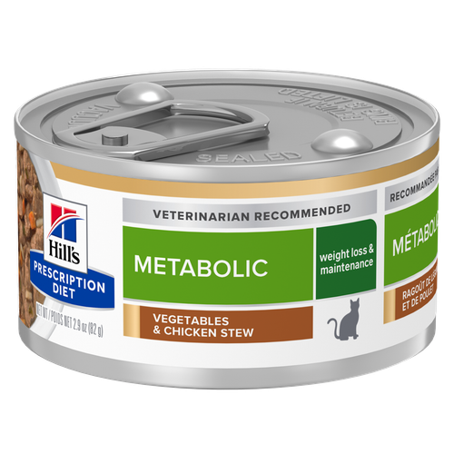 Nourriture pour chats Metabolic, ragoût de légumes et de poulet Visuel 