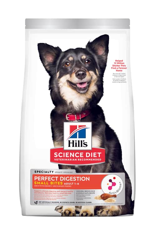 Perfect Digestion en petites bouchées pour chiens, Recette au poulet, au riz brun et à l’avoine entière Packshot