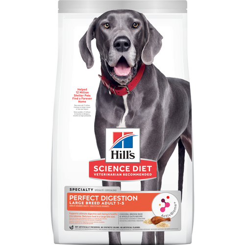 Perfect Digestion pour chiens de grandes races, Recette au poulet, au riz brun et à l’avoine entière Visuel 