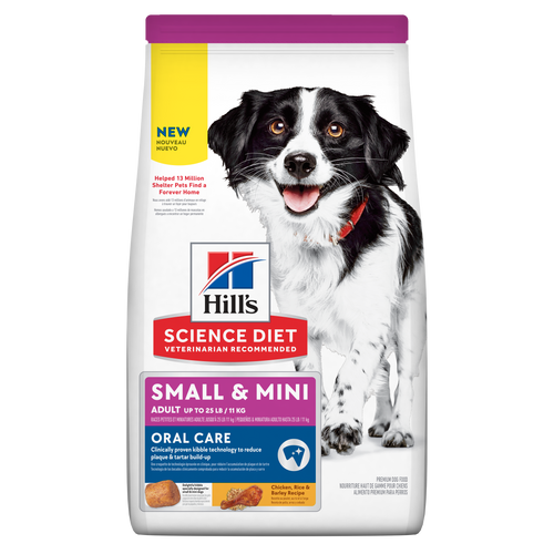 Nourriture Oral Care pour chiens de races petites et miniatures, recette au poulet, au riz et à l’orge Visuel 