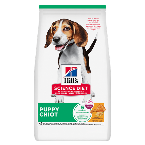 recette avec poulet et riz brun pour chiots Visuel 