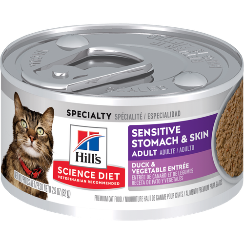 Adult Sensitive Stomach & Skin Duck & Vegetable Entrée Cat Food Packshot