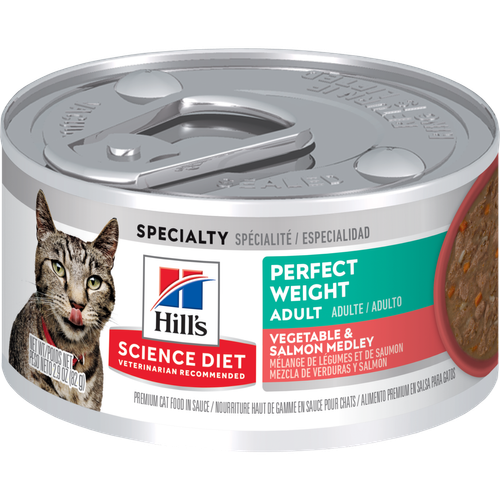 Perfect Weight Salmon & Vegetable Canned Cat Food Visuel 