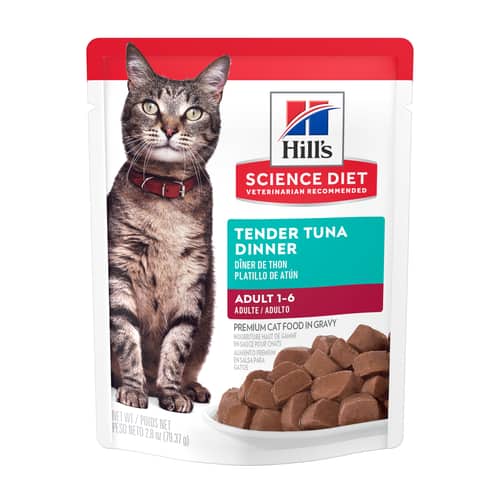 Nourriture pour chats adultes, dîner de thon Packshot