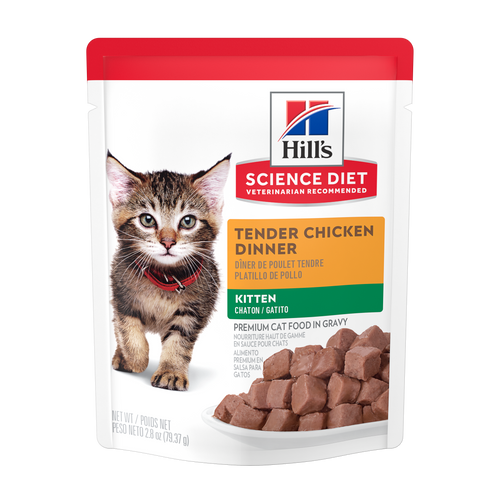 Nourriture pour chatons, dîner de poulet tendre Packshot
